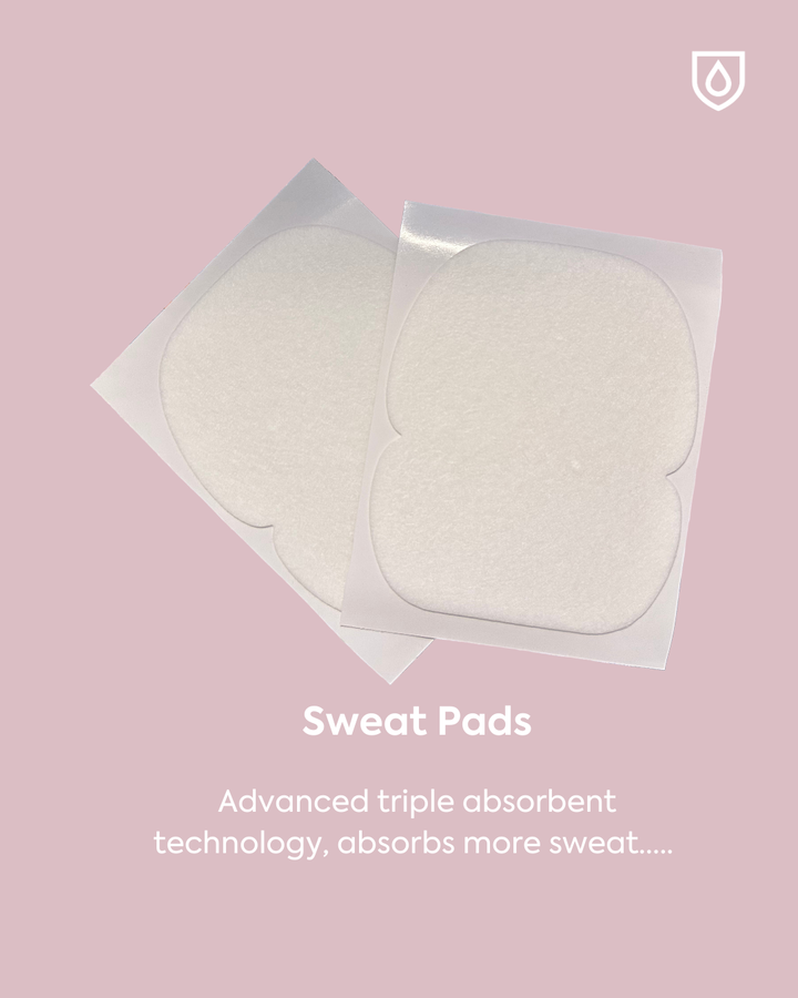 Sweat Pads - Perfect for travelling – Compact pack for on-the-go use.