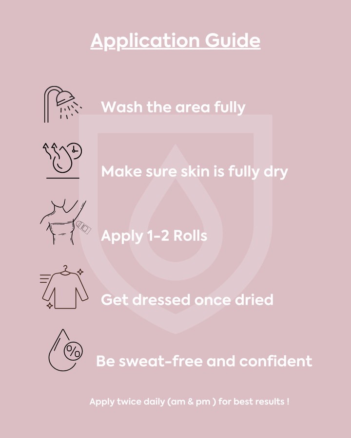 Sweat Guard Extreme, apply twice a day for maximum effect.