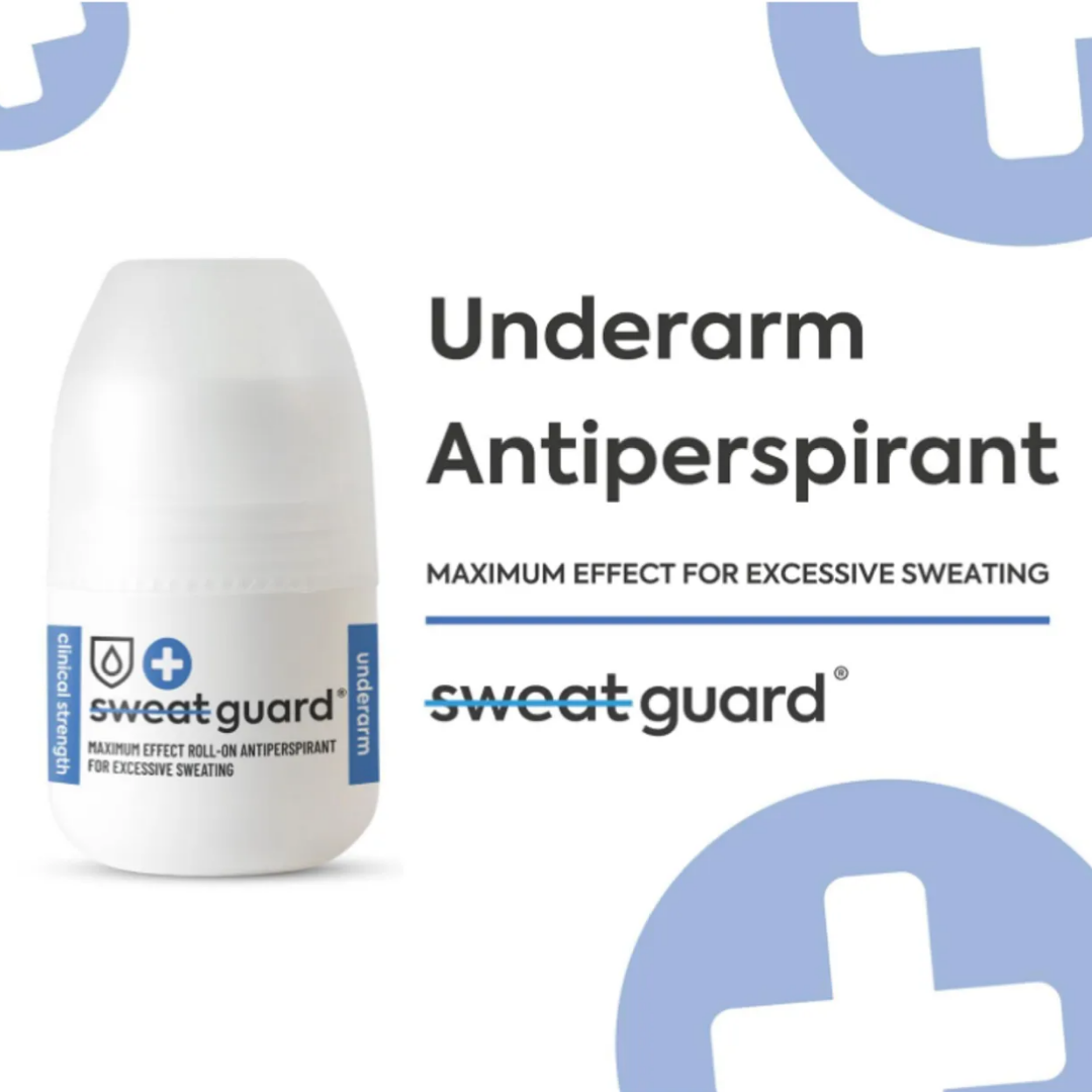 Manage excessive sweating with SWEAT GUARD's  antiperspirant stick. A roll on antiperspirant. 