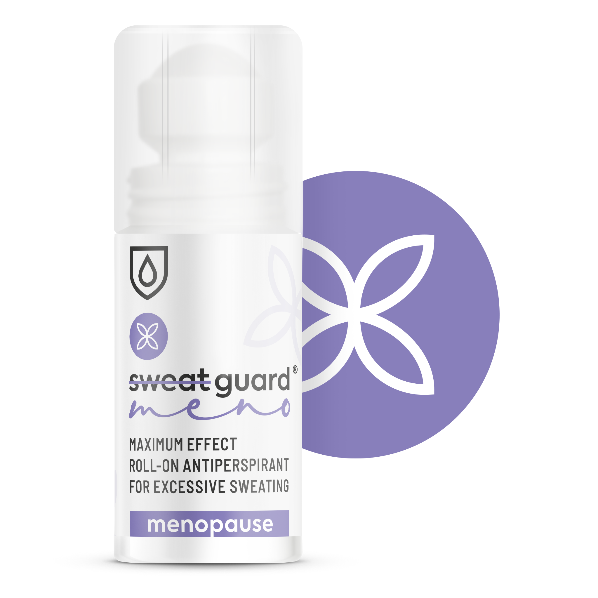 Clinically formulated, menopause antiperspirant. Relief from  increased sweating, hot flushes, night sweats and changes in body odour.