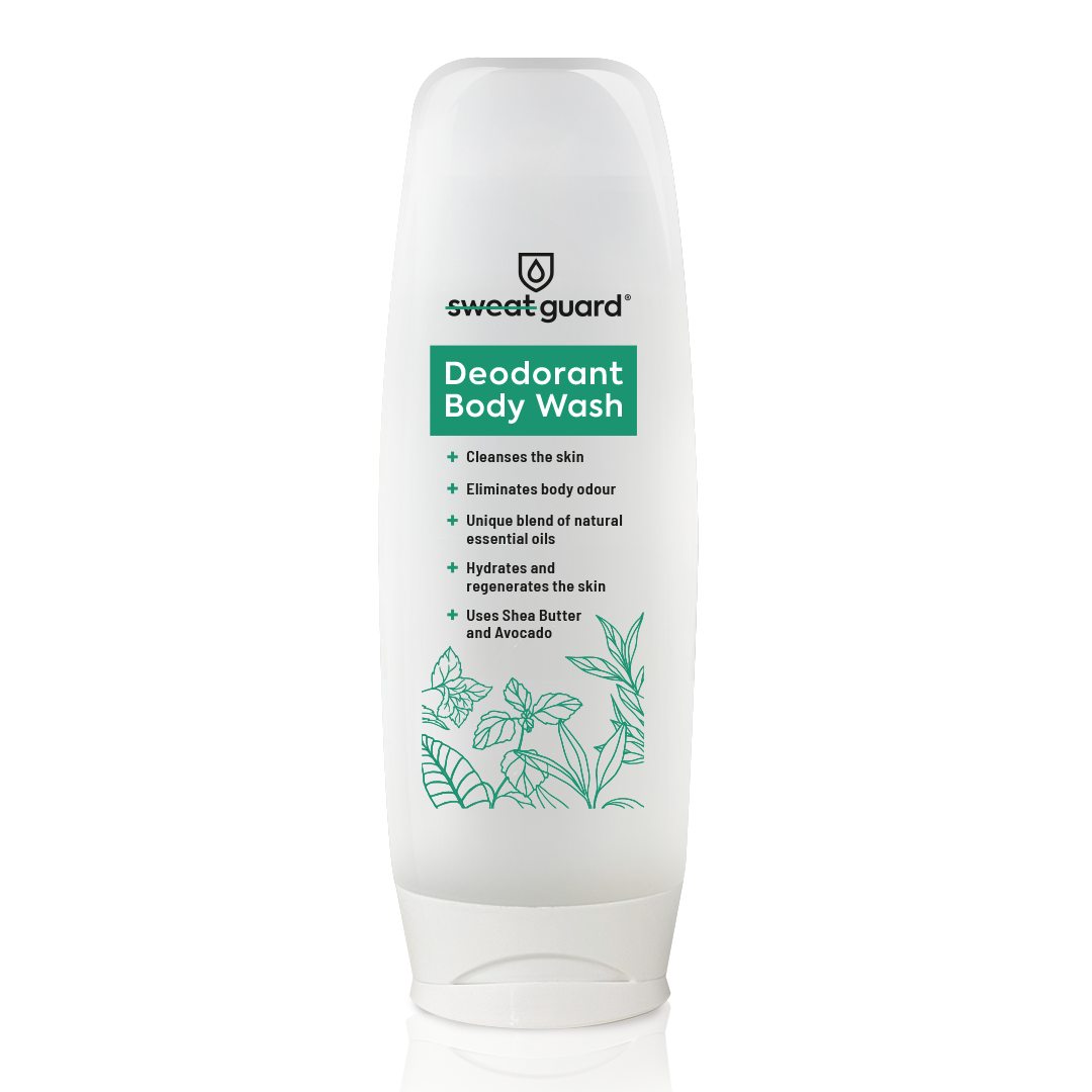 SWEAT GUARD® Deodorant Body Wash! Nourishes skin, combats odour. In a recyclable bottle. 