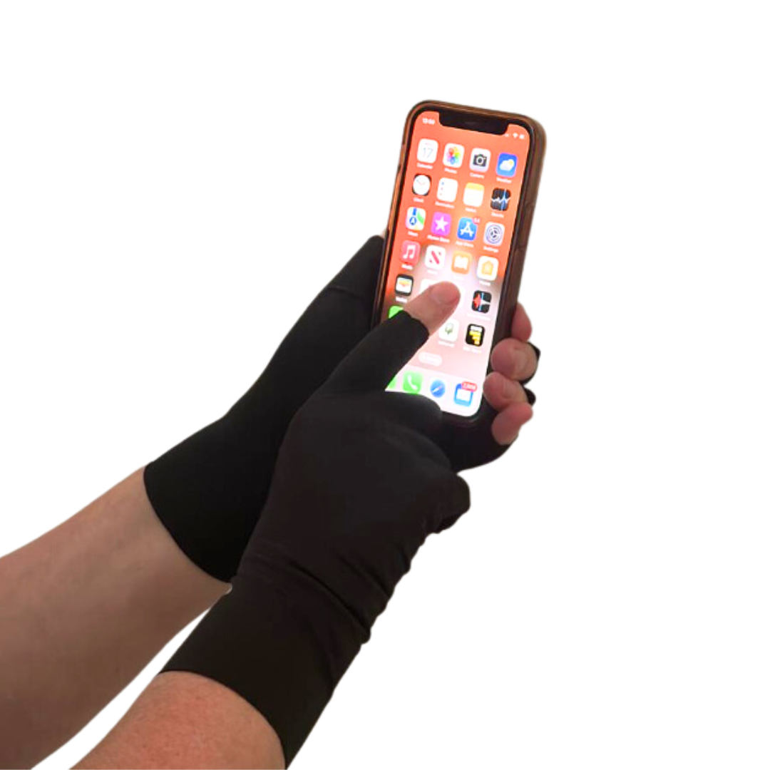 SWEAT GUARD fingerless gloves, for hand sweat prevention and-slip free confidence. 