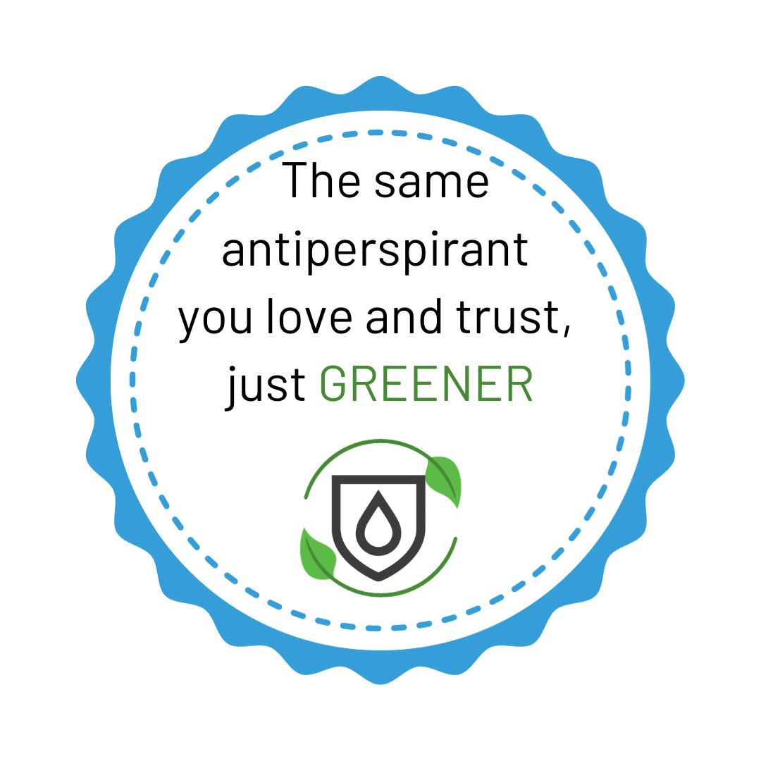 The same antiperspirant  you love and trust,  just GREENER