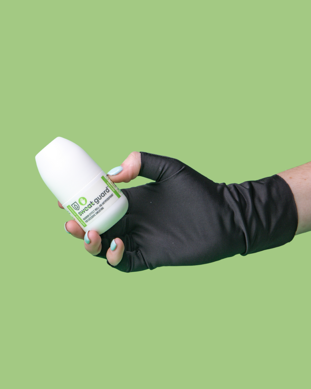 Specially formulated to reduce excessive palm sweating.