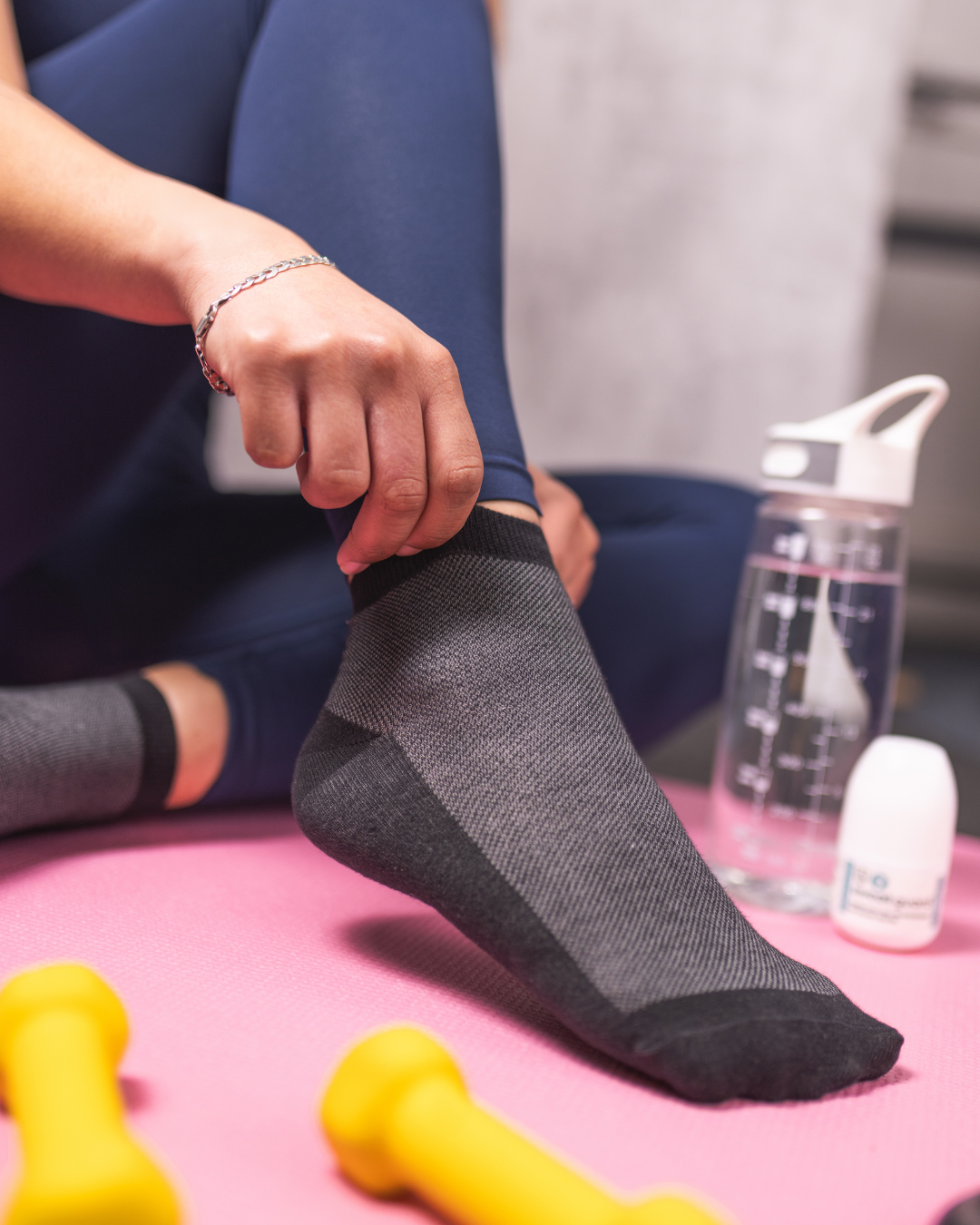 Naturally antibacterial silver socks.