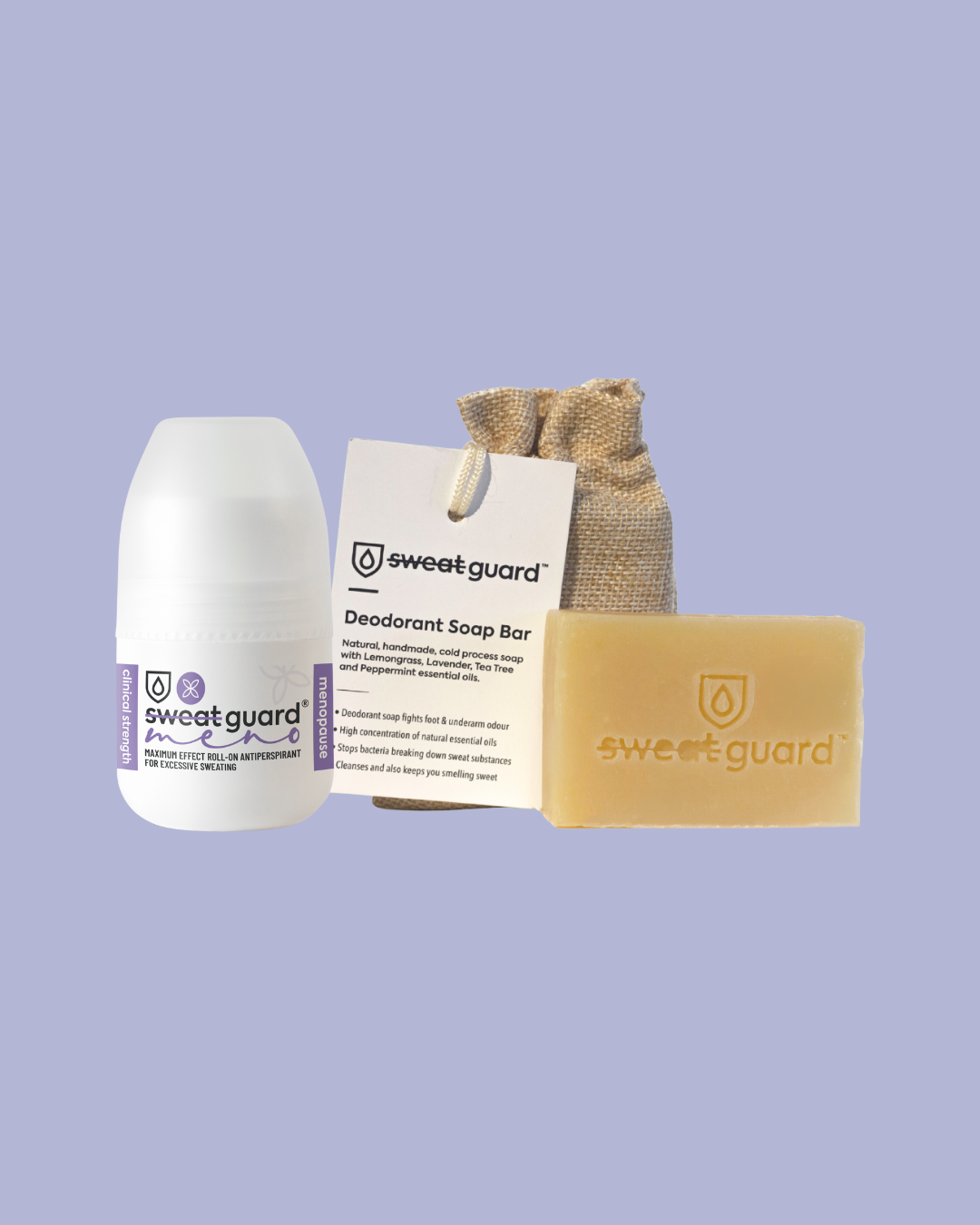 Meno Antiperspirant + Natural Antibacterial Deodorant Soap Bar