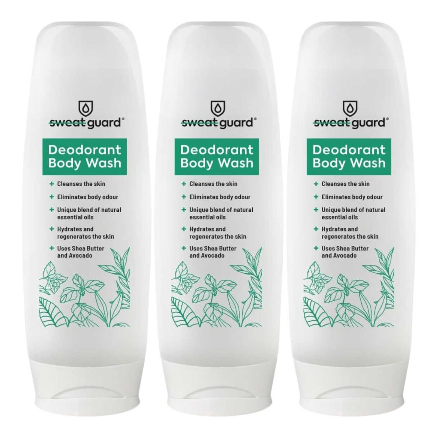 Sweat Guard Body Wash save on a pack of three. 