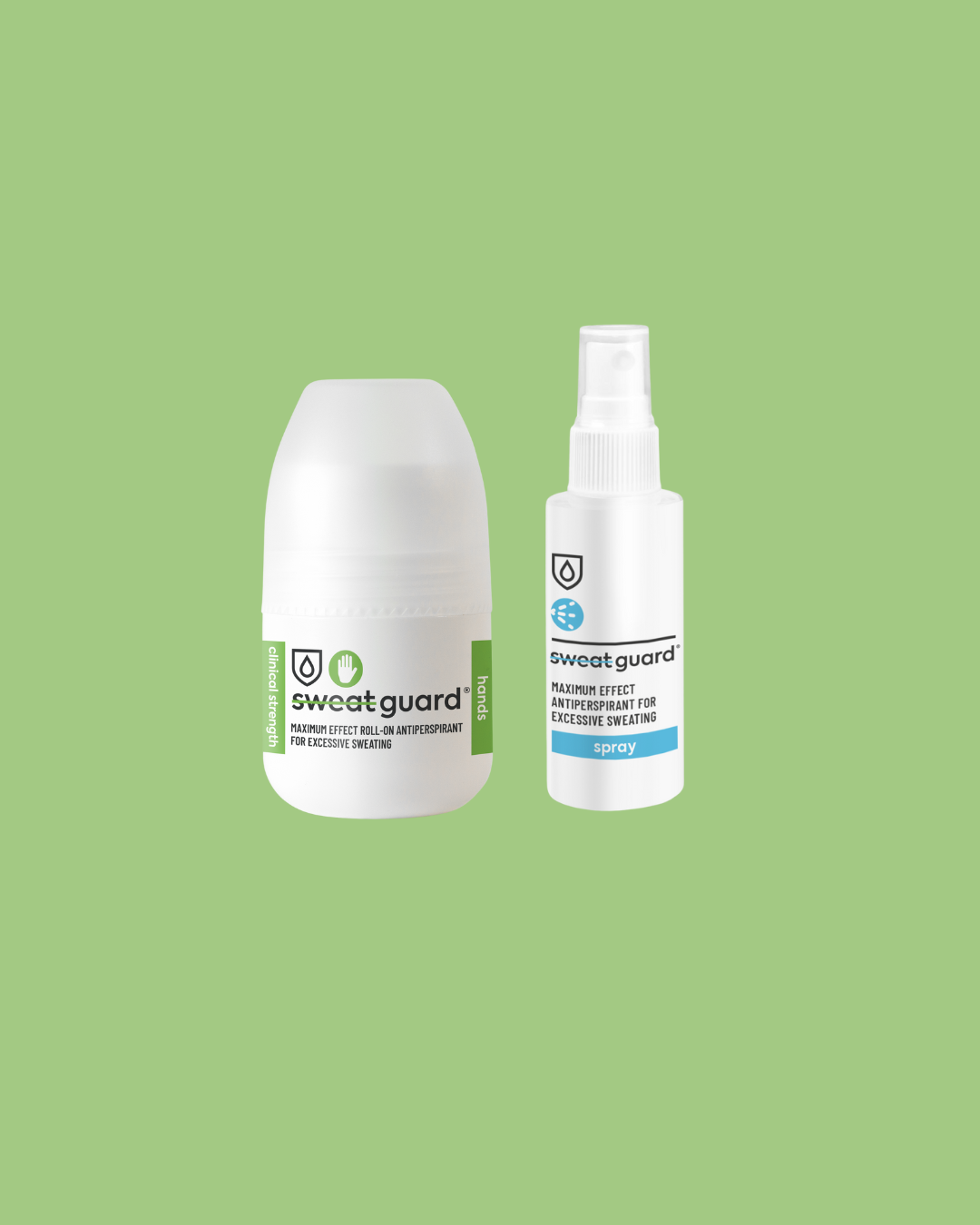 Control excessive hand sweating with Sweat Guard's starter kit. 