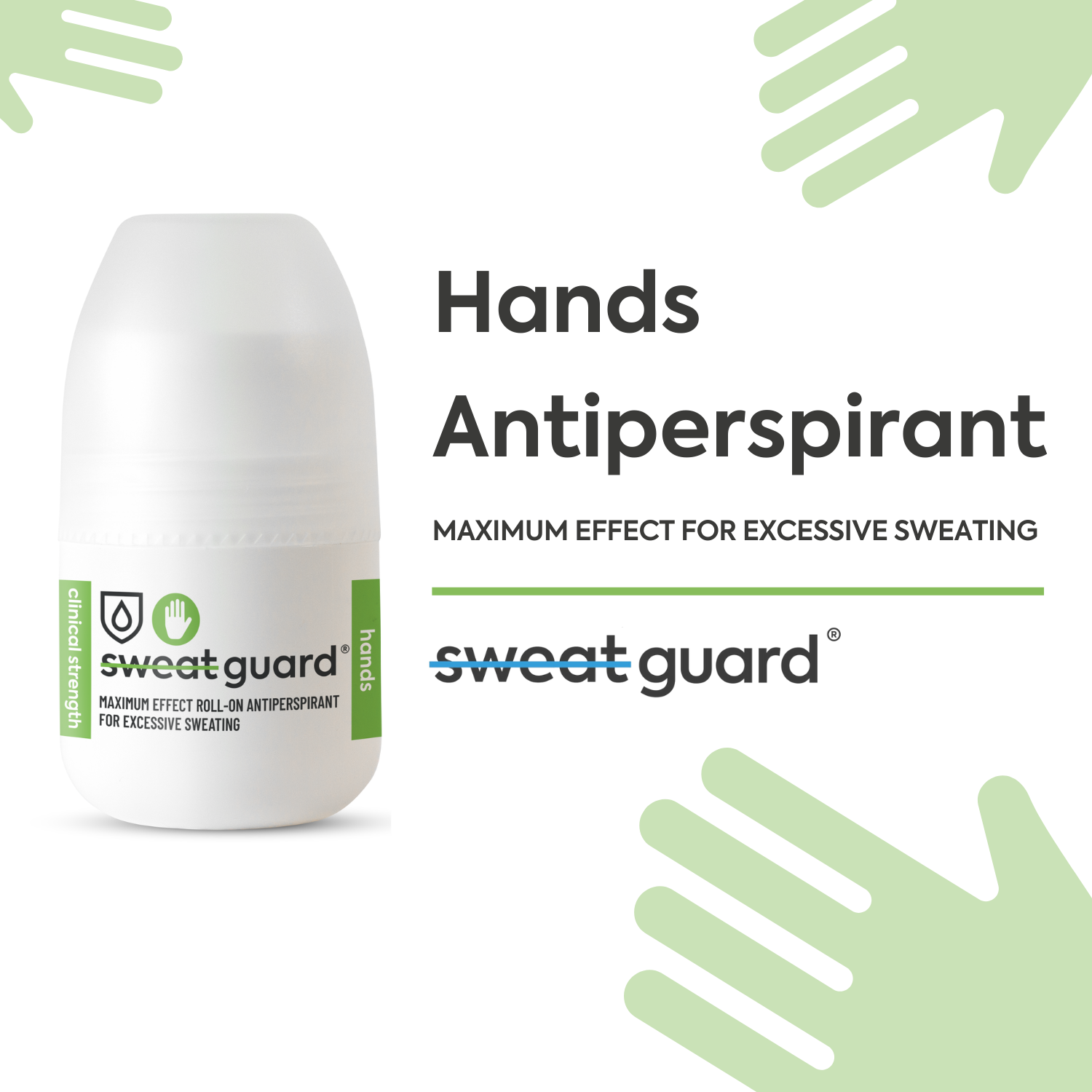 Sweat Guards Hands Antiperspirant for sweaty hands.