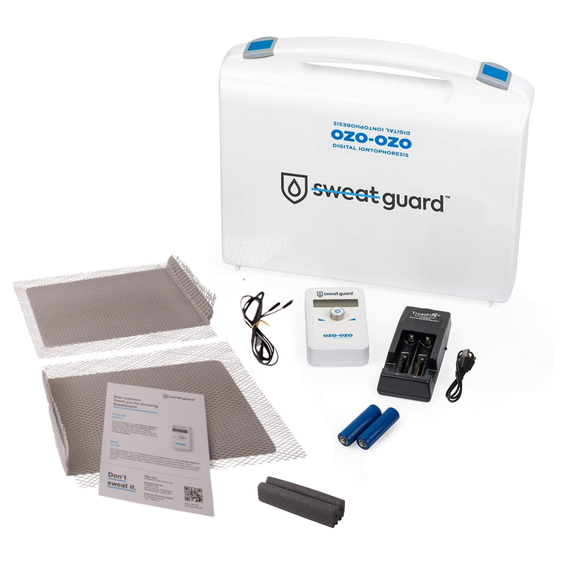 Sweat Guard Home-Use Iontophoresis Machine for Hands and Feet.