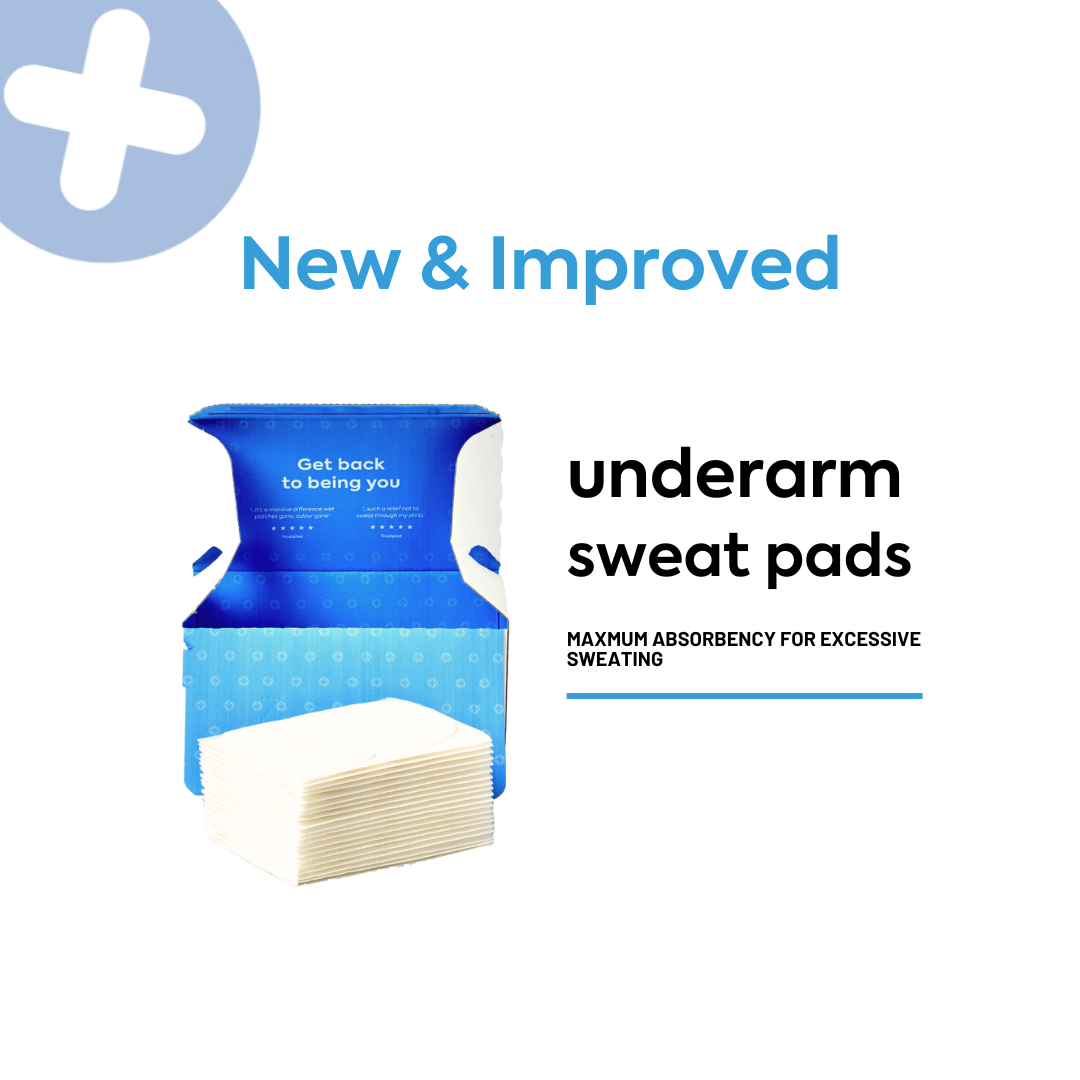 New & Improved Sweat Guard sweat pads for underarm sweating