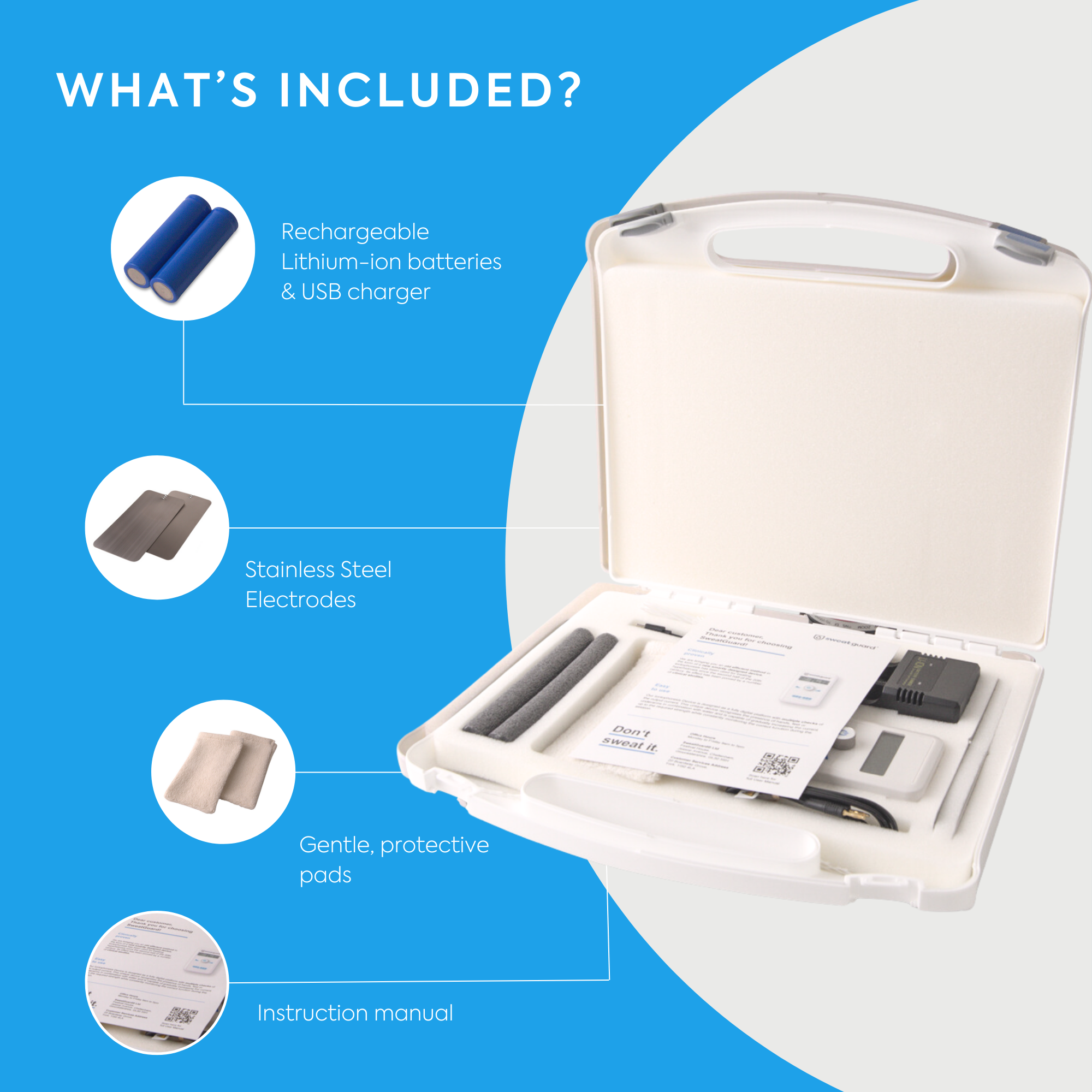 Home-Use Iontophoresis for Hands and Feet | Sweat Guard – SWEAT GUARD®