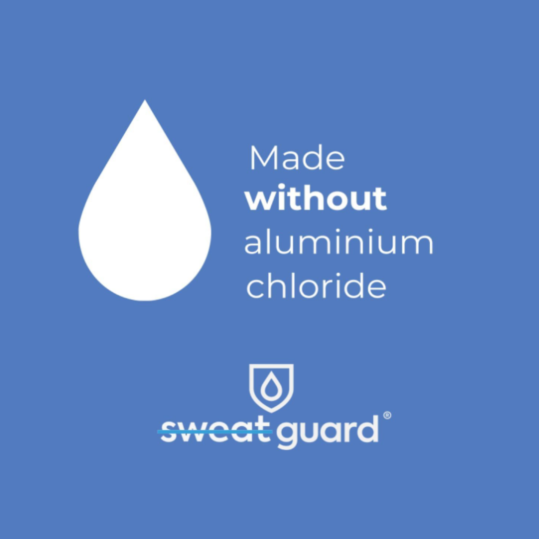 SWEAT GUARD antiperspirants don't contain aluminium chloride.